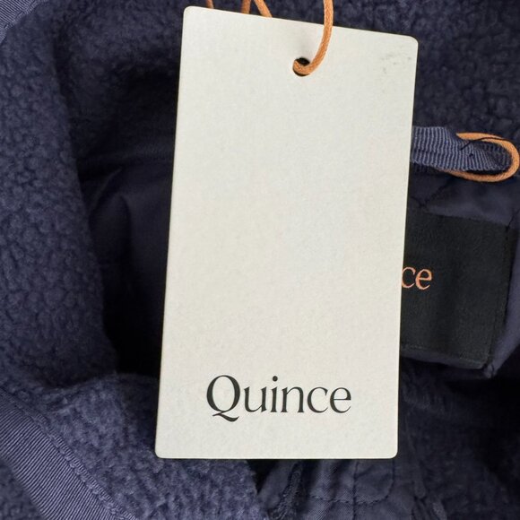 Quince Sherpa Full Zip Jacket Mens Large Navy Blue Polyester NWT CJ-2065 - Picture 7 of 12